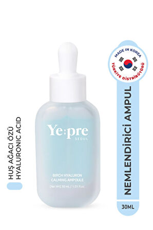 Birch Hyaluron Calming Ampoule Yoğun Nemlendirici Ampul Huş Ağacı Hyaluronic Acid Kore 30ml