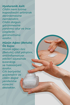 Birch Hyaluron Calming Cream Yoğun Nemlendirici Krem Huş Ağacı Hyaluronic Acid Kore 50ml