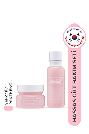 Hassas Ciltler Için Yatıştırıcı, Nemlendirici, S.o.s Bakım Seti - Bariyer Onarıcı Krem & Serum Tonik
