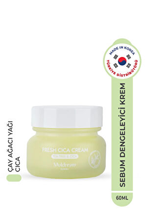 Fresh Cica Cream Akne Karşıtı Sebum Dengeleyici Nemlendirici Yüz Kremi Kore 60ml