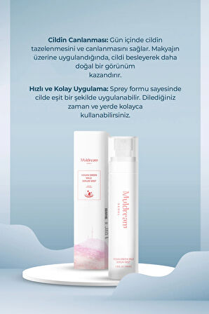 Vegan Green Mild Serum Mist Hassas Ve Akneli Cilt Sebum Dengeleyici Sprey Serum Kore 100ml