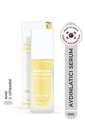 Brightening Glow Serum Aha Ve C Vitamin Canlandırıcı Aydınlatıcı Serum Kore 40ml