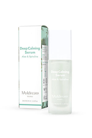 Deep Calming Serum Aloe ve Spirulina Derinlemesine Cilt Yatıştırıcı Sakinleştirici Serum Kore 40ml