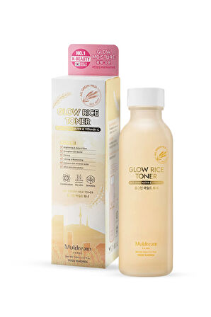 Glow Rice Toner Hassas Ve Kuru Cilt Aydınlatıcı Onarıcı Tonik Pirinç Kepeği Yağı Kore 150ml