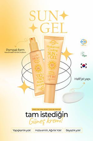 Hyalüronik Asit Nemlendirici Uva,uvb Vegan Güneş Kremi Hyaluronic Cooling Sun Gel Spf50+pa++++/50ml 8809446654738, one size