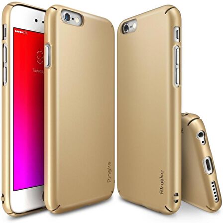 Ringke Slim iPhone 6s Plus/ 6 Plus ile Uyumlu KIlıf Royal Gold
