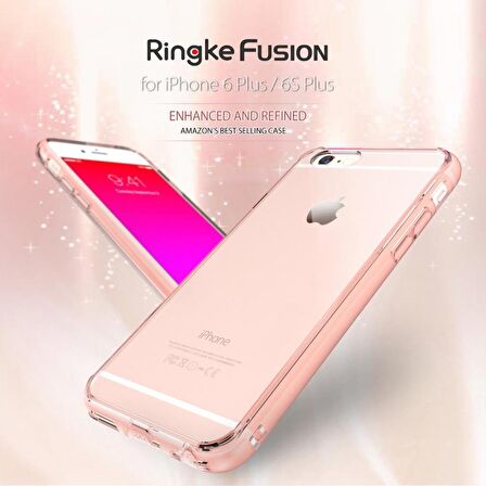 Ringke Fusion iPhone 6s Plus/ 6 Plus ile Uyumlu KIlıf Rose Gold