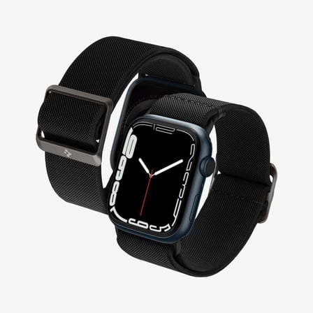 Spigen Apple Watch 42mm Seri 11/10 - 41mm Seri 9/8/7 - 40mm Seri SE2/SE/6/5/4 ile uyumlu Kordon Kayış Band Lite Fit Black Outlet