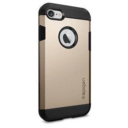 Spigen iPhone 7 ile Uyumlu Kılıf Tough Armor Champagne Gold
