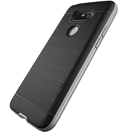 Verus LG G5 ile Uyumlu High Pro Shield Kılıf Light Silver