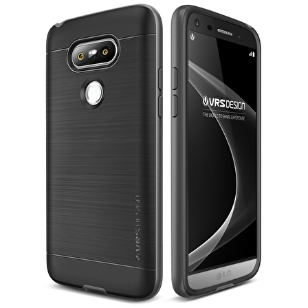 Verus LG G5 ile Uyumlu High Pro Shield Kılıf Steel Silver
