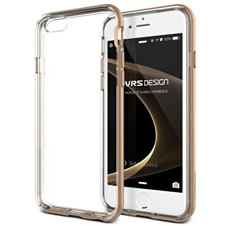Verus iPhone 6/6S New Crystal Bumper Series Kılıf Shine Gold