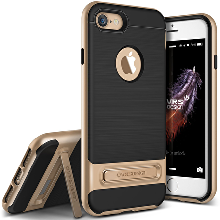 VRS iPhone 7 High Pro Shield Kılıf Shine Gold