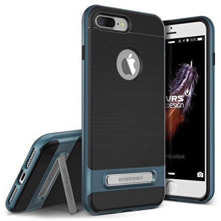 VRS iPhone 7 High Pro Shield Kılıf Steel Blue