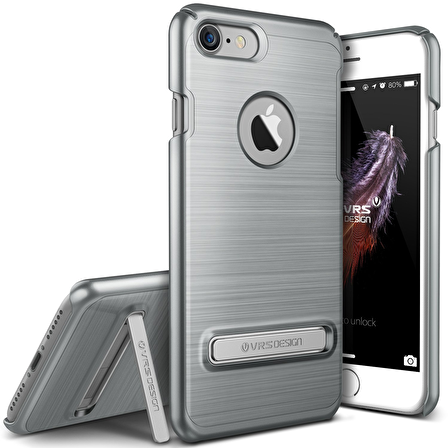 VRS iPhone 7 Simpli Lite Kılıf Steel Silver
