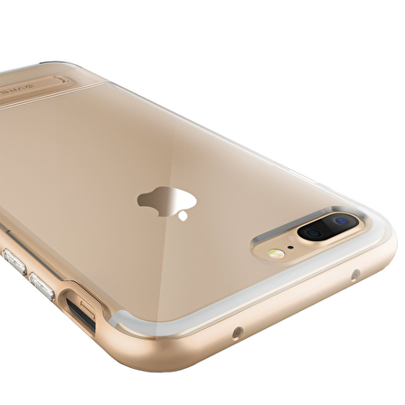 VRS Design iPhone 8 Plus / 7 Plus Crystal Bumper Kılıf Shine Gold