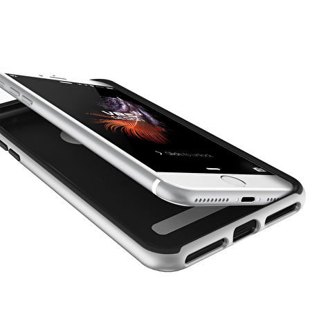 VRS iPhone 7 Plus High Pro Shield Kılıf Light Silver