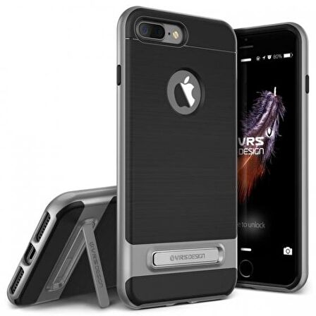 VRS iPhone 7 Plus High Pro Shield Kılıf Steel Silver