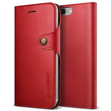 VRS Design iPhone 8 Plus /7 Plus Native Diary Kılıf Wine