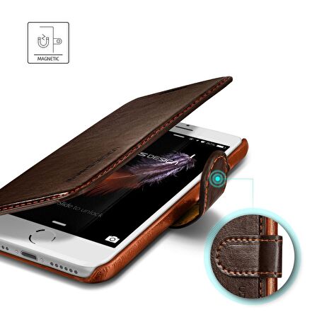VRS Design iPhone 8/7 Layered Dandy Kılıf Dark Brown