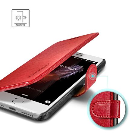 VRS Design iPhone 8/7 Layered Dandy Kılıf Wine Black