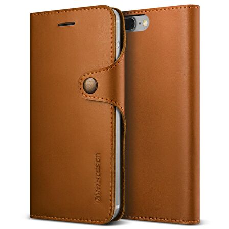VRS Design iPhone 8 Plus / 7 Plus Native Diary Kılıf Brown