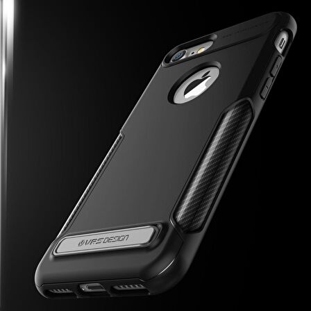 VRS iPhone 7 Carbon Fit Kılıf Black