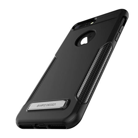 VRS iPhone 7 Plus Carbon Fit Kılıf Black