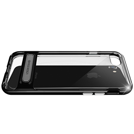 VRS Design iPhone 8/7 Crystal Bumper Kılıf Jet Black