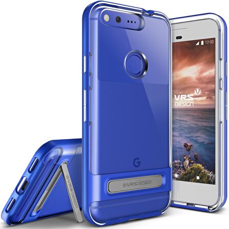VRS Design Google Pixel ile Uyumlu Crystal Bumper Blue
