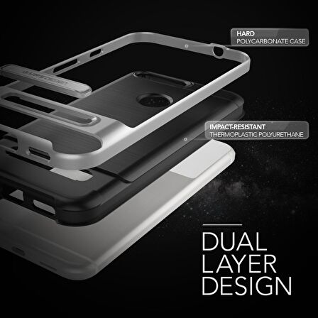 VRS Design Google Pixel XL ile Uyumlu High Pro Shield Kılıf Light Silver