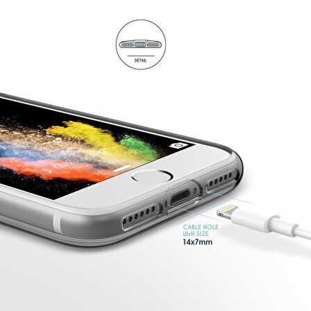 VRS Design iPhone 8 / 7 New Crystal Mixx Kılıf Clear