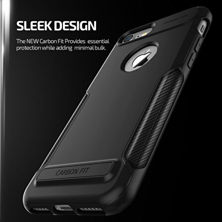 VRS iPhone 7 New Carbon Fit Kılıf Black