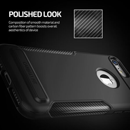 VRS iPhone 7 New Carbon Fit Kılıf Black