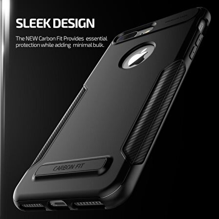 VRS iPhone 7 Plus New Carbon Fit Kılıf Black