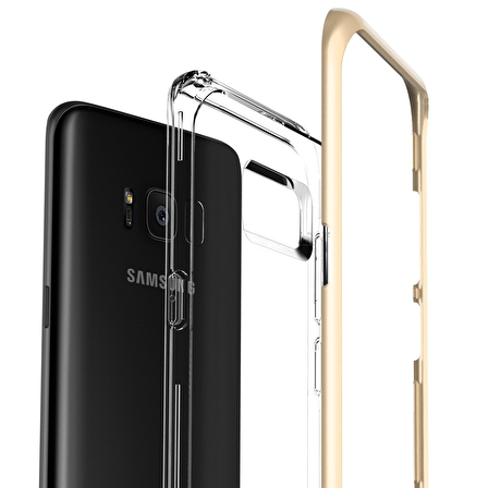 Verus Galaxy S8 Crystal Bumper Kılıf Shine Gold