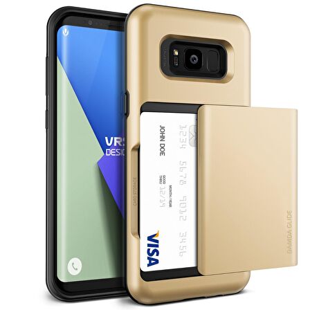 VRS Design Galaxy S8 Damda Glide Kılıf Shine Gold