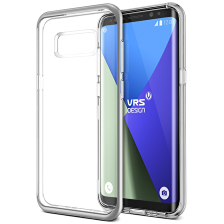 VRS Galaxy S8 Plus Crystal Bumper Kılıf Light Silver