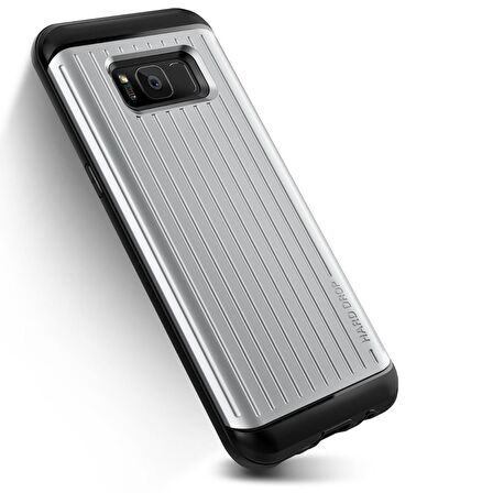 VRS Design Galaxy S8 Waved Hard Drop Kılıf Waved Waved Satin Silver