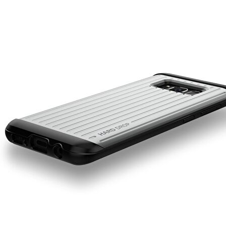 VRS Design Galaxy S8 Waved Hard Drop Kılıf Waved Waved Satin Silver