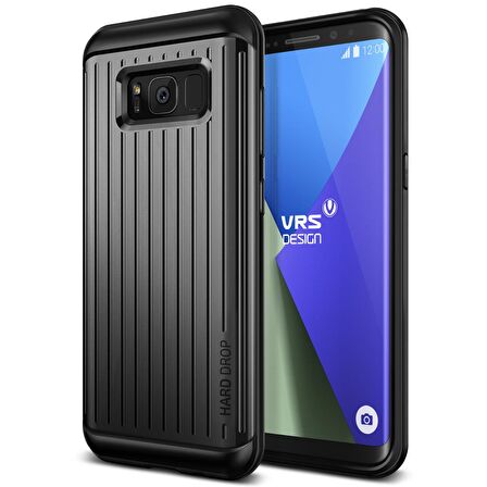 VRS Design Galaxy S8 Waved Hard Drop Kılıf Waved Waved Dark Silver