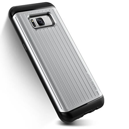 VRS Galaxy S8 Plus Waved Hard Drop Series Kılıf Light Silver