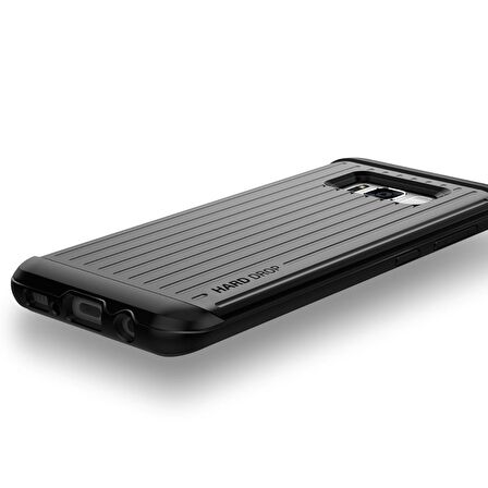VRS Galaxy S8 Plus Waved Hard Drop Series Kılıf Dark Silver
