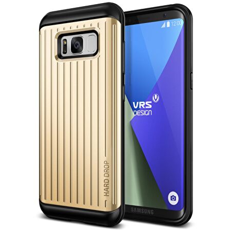 VRS Galaxy S8 Plus Waved Hard Drop Series Kılıf Shine Gold
