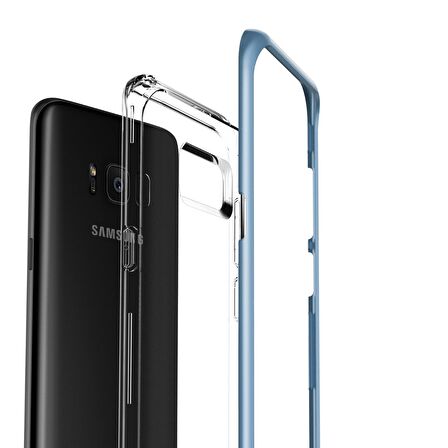 Verus Galaxy S8 Crystal Bumper Kılıf Blue Coral