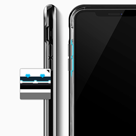 VRS Design iPhone X Crystal Bumper Kılıf Black