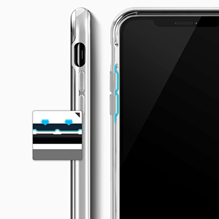 VRS Design iPhone X Crystal Bumper Kılıf Satin Silver