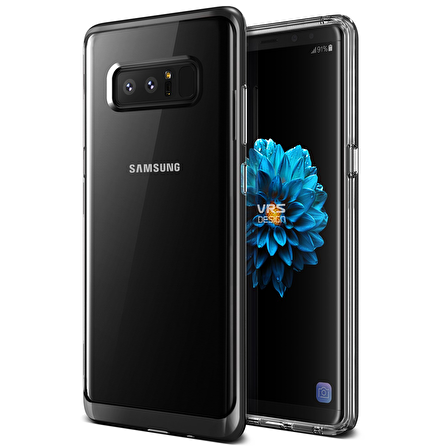 VRS Galaxy Note 8 Crystal Bumper Kılıf Metallic Black