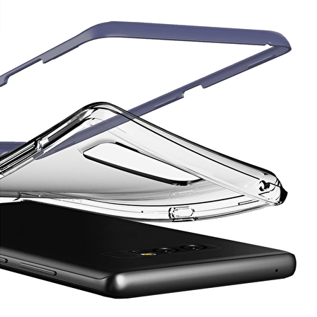 VRS Galaxy Note 8 Crystal Bumper Kılıf Orchid Gray