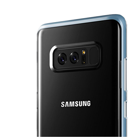VRS Galaxy Note 8 Crystal Bumper Kılıf Blue Coral
